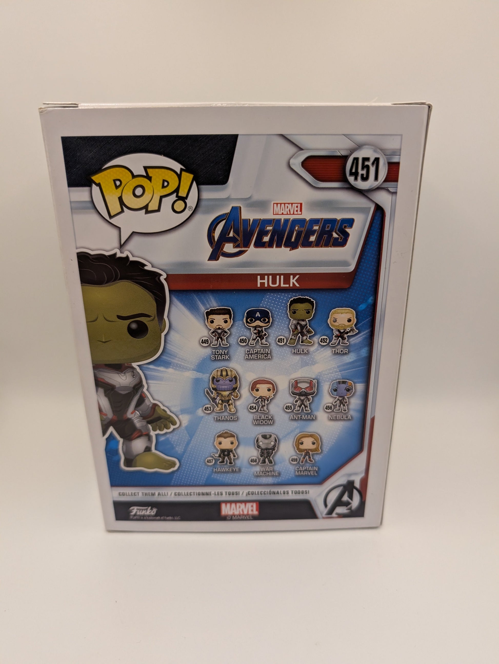 Marvel Avengers Endgame Hulk Figure Funko Pop! Vinyl - Movies #451 FRENLY BRICKS - Open 7 Days