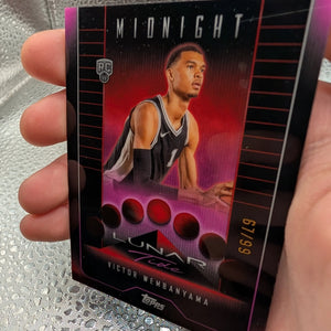 Victor Wembanyama Midnight Lunar Tide RC 67/99 Topps FRENLY BRICKS - Open 7 Days