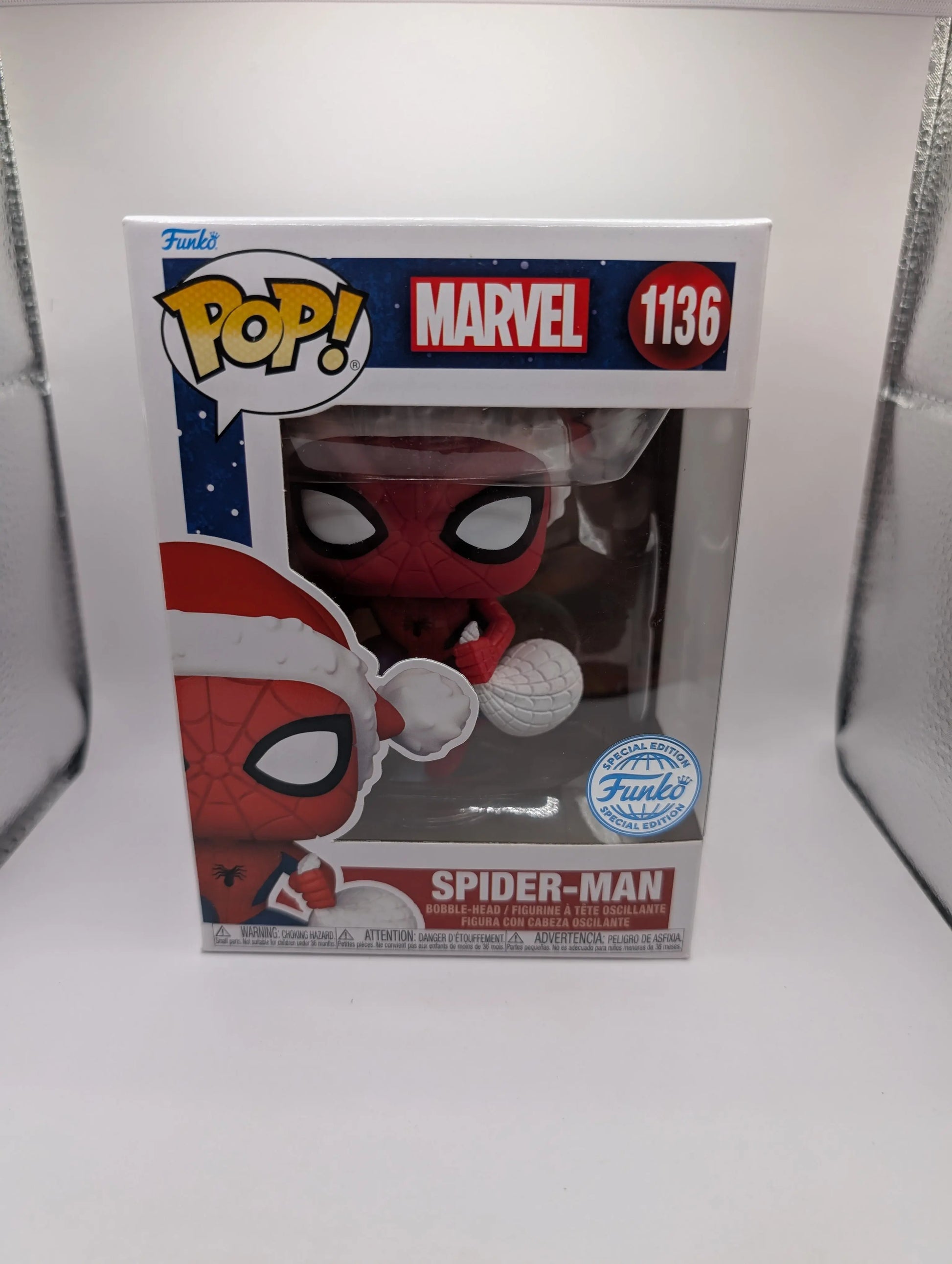 Funko Pop! ~ Marvel ~ Spider-Man ~ #1136 ~ “Funko Special Edition” ~ Holiday FRENLY BRICKS - Open 7 Days