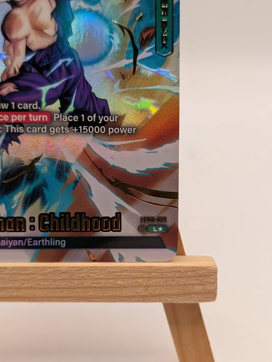 Son Gohan Childhood Leader L FB01-071 Secret Rare Alternate Art Dragon Ball Card FRENLY BRICKS - Open 7 Days