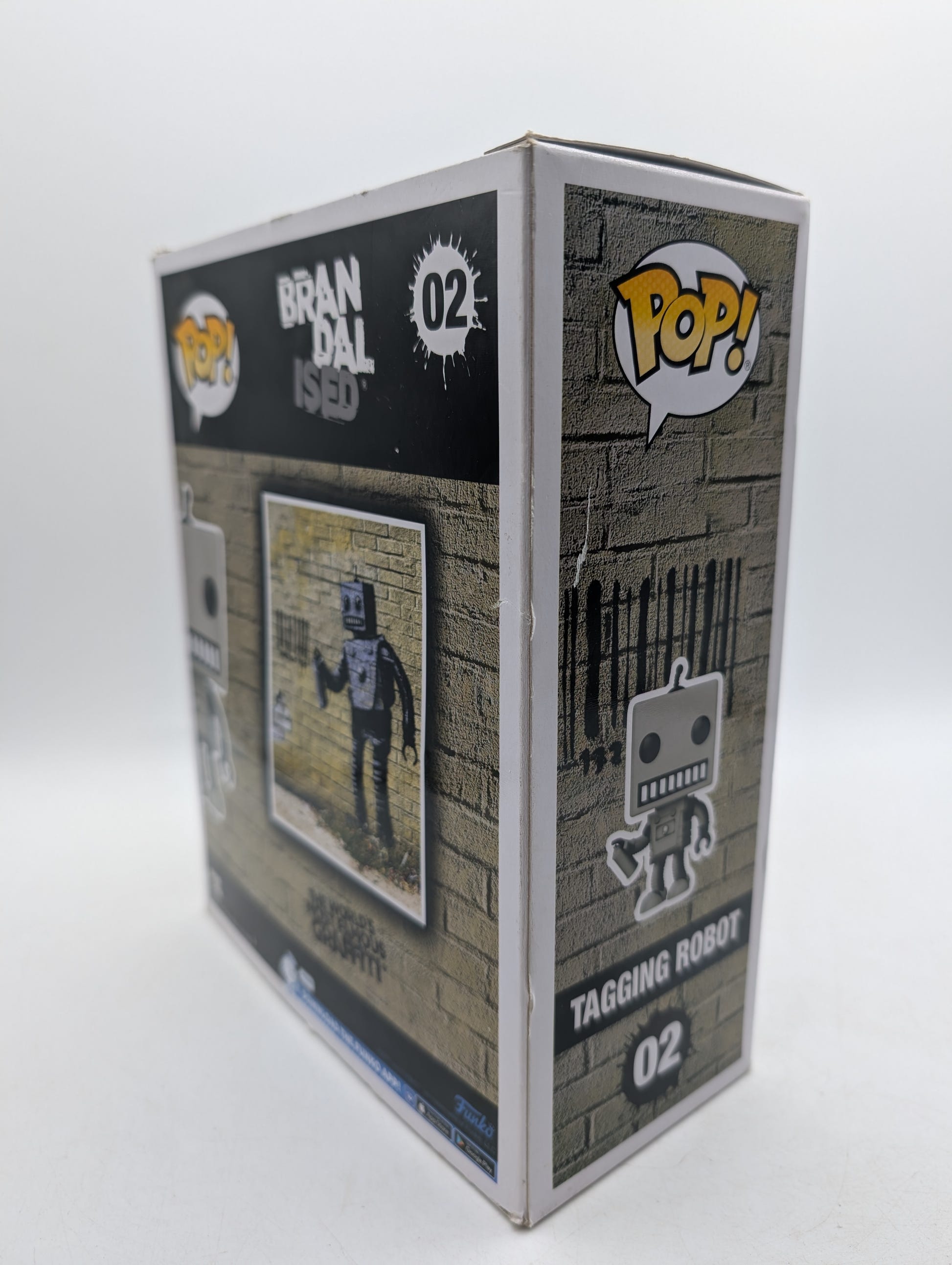 Funko Pop! Art Banksy Brandalised #02 Tagging Robot Vinyl Figure image 4