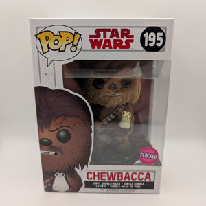 FUNKO POP! Chewbacca #195 Star Wars Movies Flocked Vinyl Figure FRENLY BRICKS - Open 7 Days