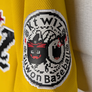 Korean Baseball KT Wiz Bright Yellow 2025 Pixel Uniform XXL Blank Jersey