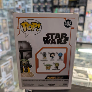 Star Wars - Mandalorian with the Child Jetpack Flying Pop! Vinyl Figure #402 FRENLY BRICKS - Open 7 Days