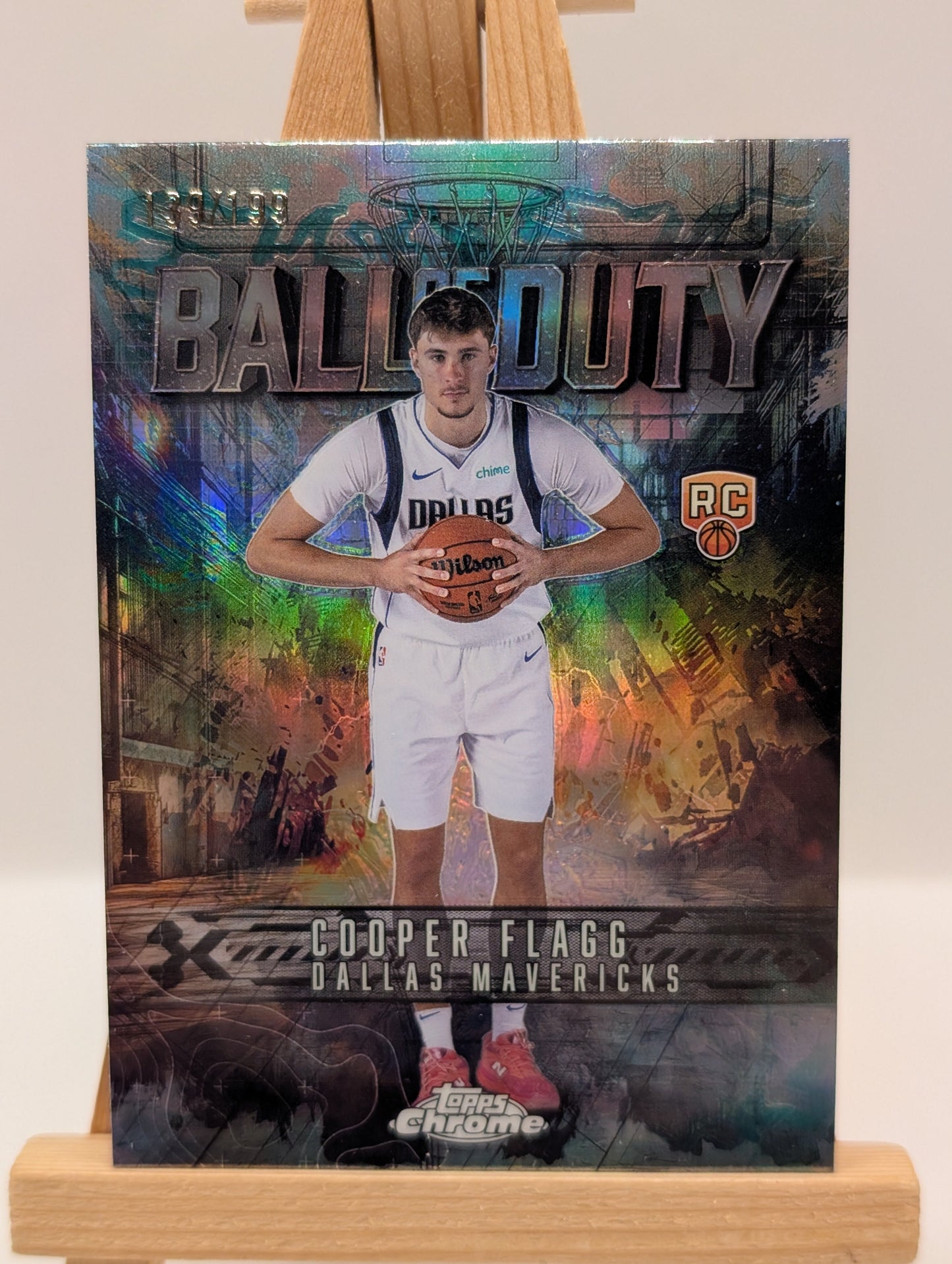 2025-26 Topps Chrome - Ball of Duty Cooper Flagg #BD-21 Aqua Refractor /199 (RC) FRENLY BRICKS - Open 7 Days