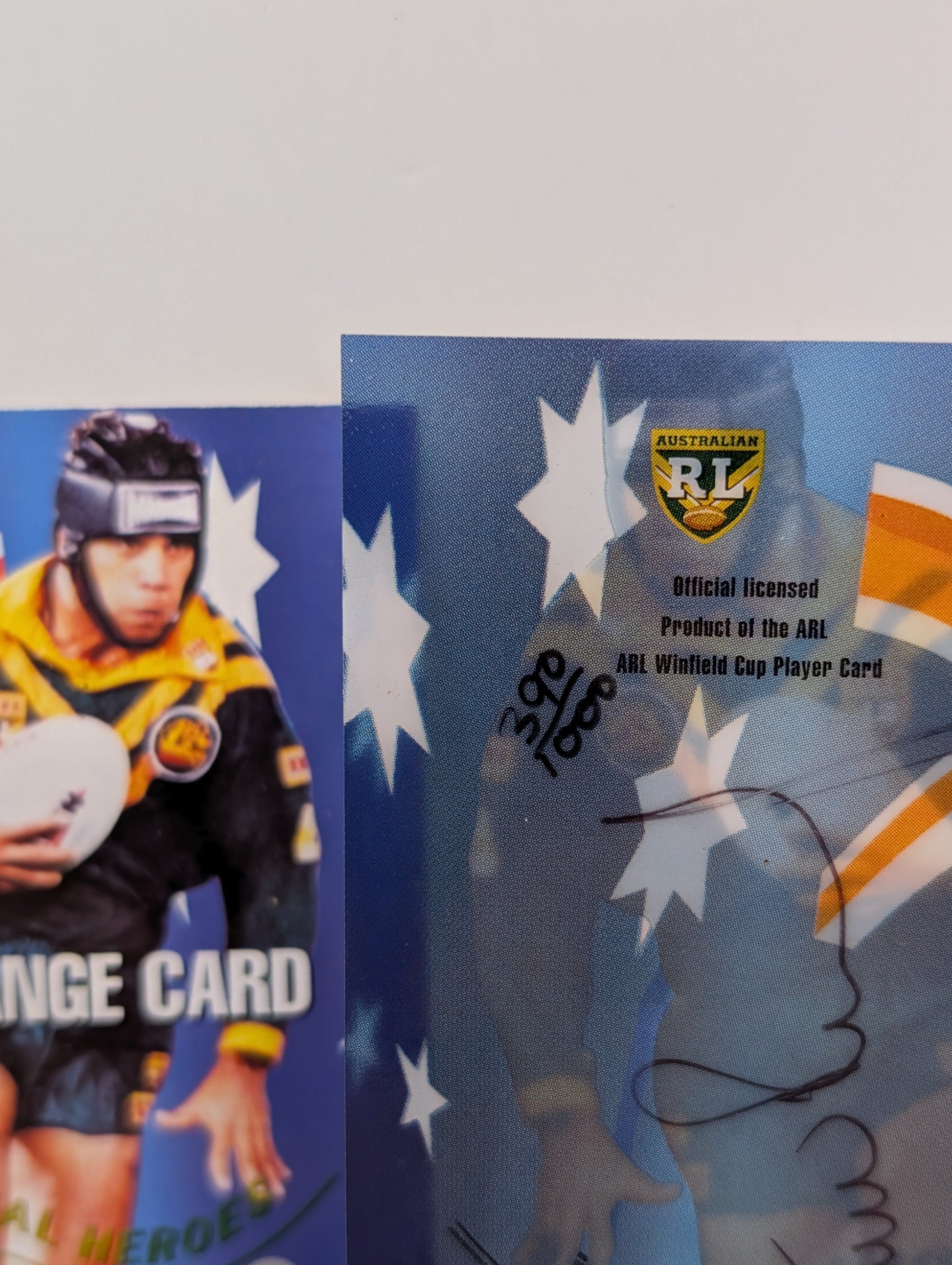 1996 Dynamic Rugby League National Heroes NH5 Steve Renouf Redemption/Auto/Cert FRENLY BRICKS - Open 7 Days