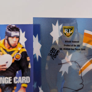 1996 Dynamic Rugby League National Heroes NH5 Steve Renouf Redemption/Auto/Cert FRENLY BRICKS - Open 7 Days