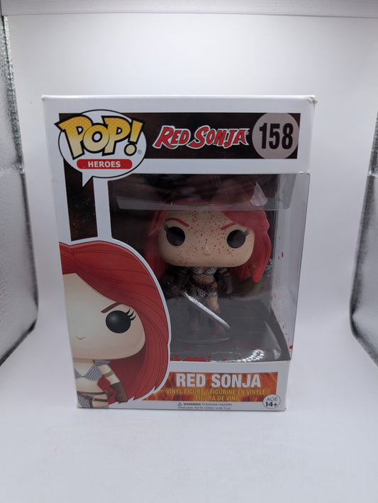 Funko Pop Red Sonja #158 - Red Sonja - Vaulted FRENLY BRICKS - Open 7 Days