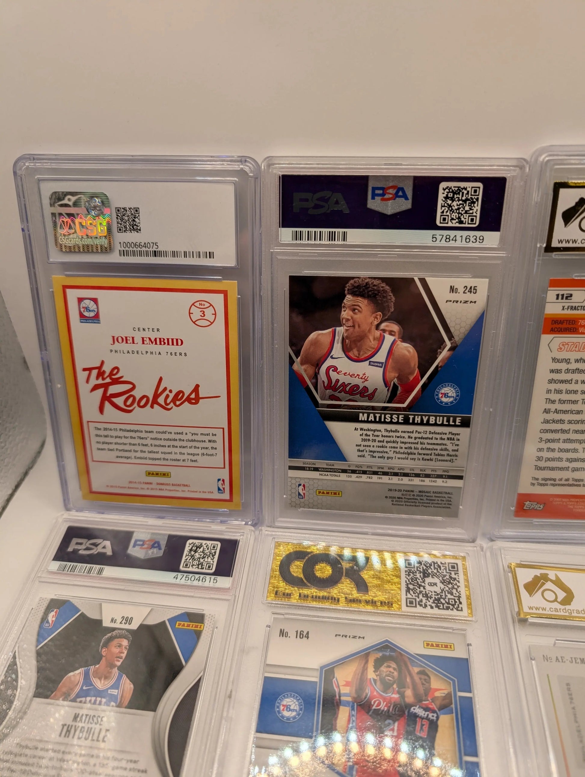 Philadelphia 76ers NBA Basketball Card Lot, Rookies, Patch, Auto, Joel Embiid FRENLY BRICKS - Open 7 Days