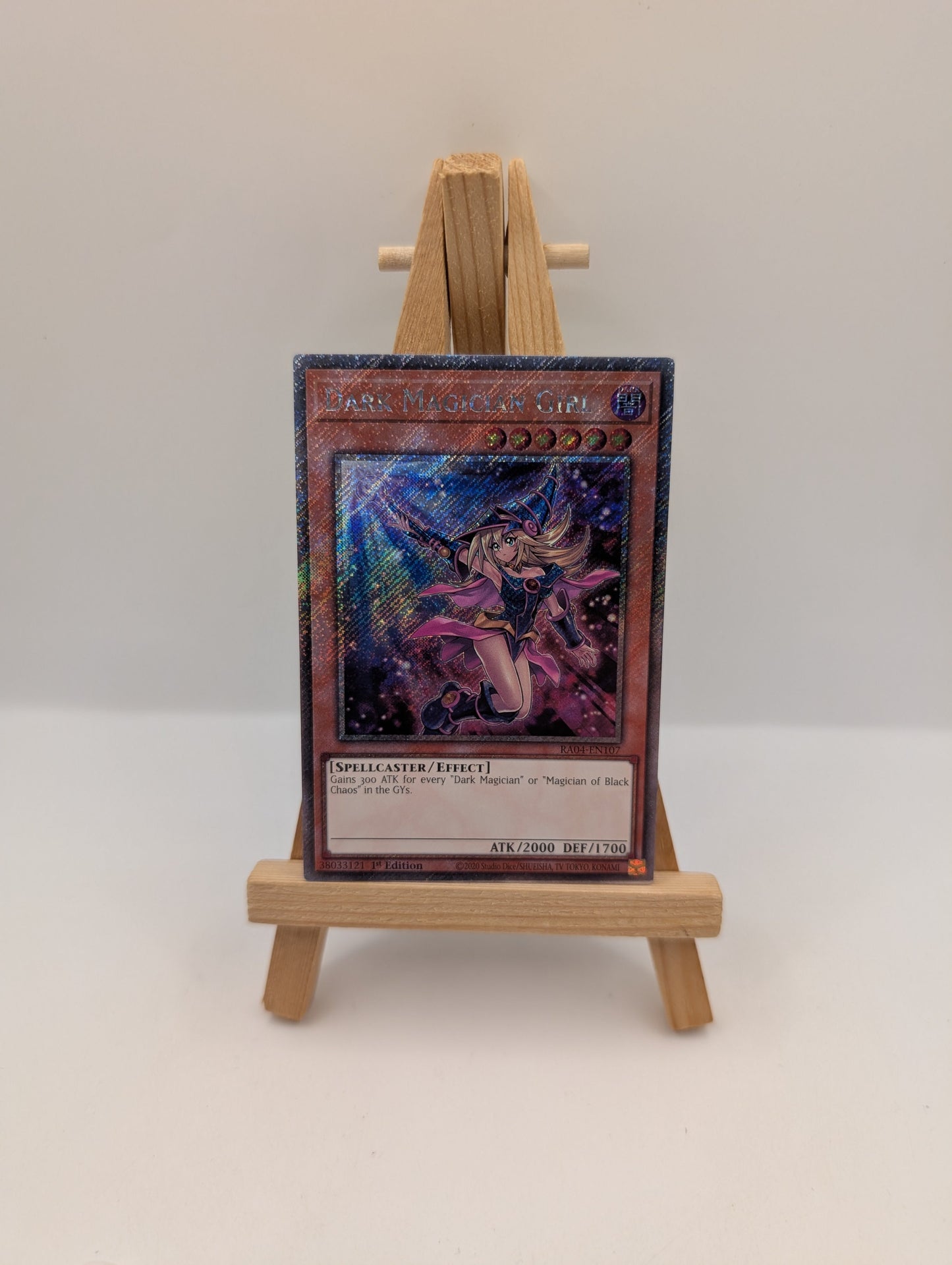 *** DARK MAGICIAN GIRL *** ALTERNATE ART PLATINUM SECRET RARE RA04-EN107 YUGIOH! FRENLY BRICKS - Open 7 Days