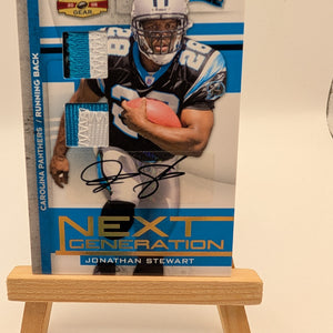 2008 Donruss Gridiron Gear Jonathan Stewart Next Generation AUTO RC #/15 FRENLY BRICKS - Open 7 Days