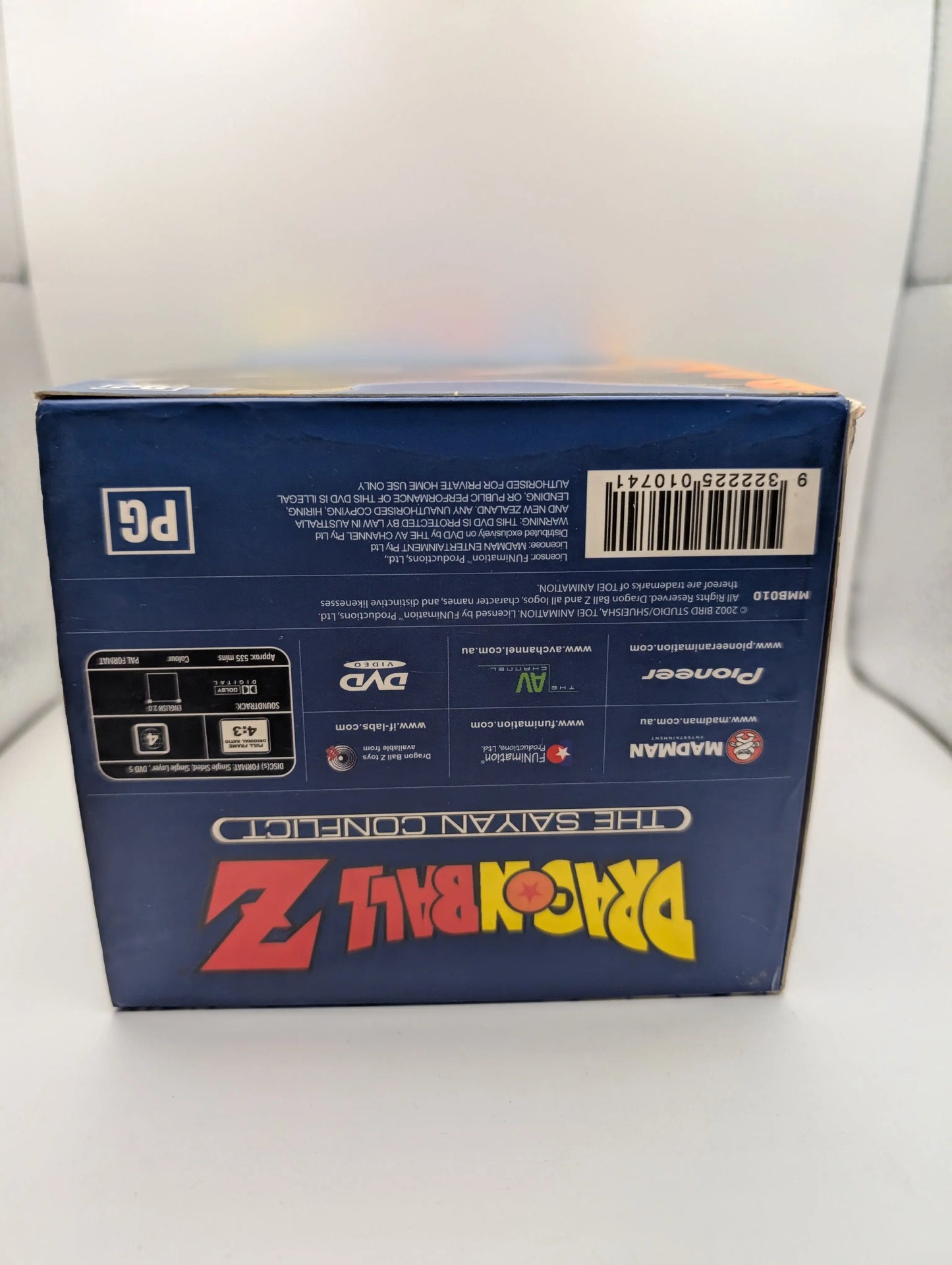 Dragon Ball Z The Saiyan Conflict DVD Box Set Madman Entertainment 2002 R4 used FRENLY BRICKS - Open 7 Days