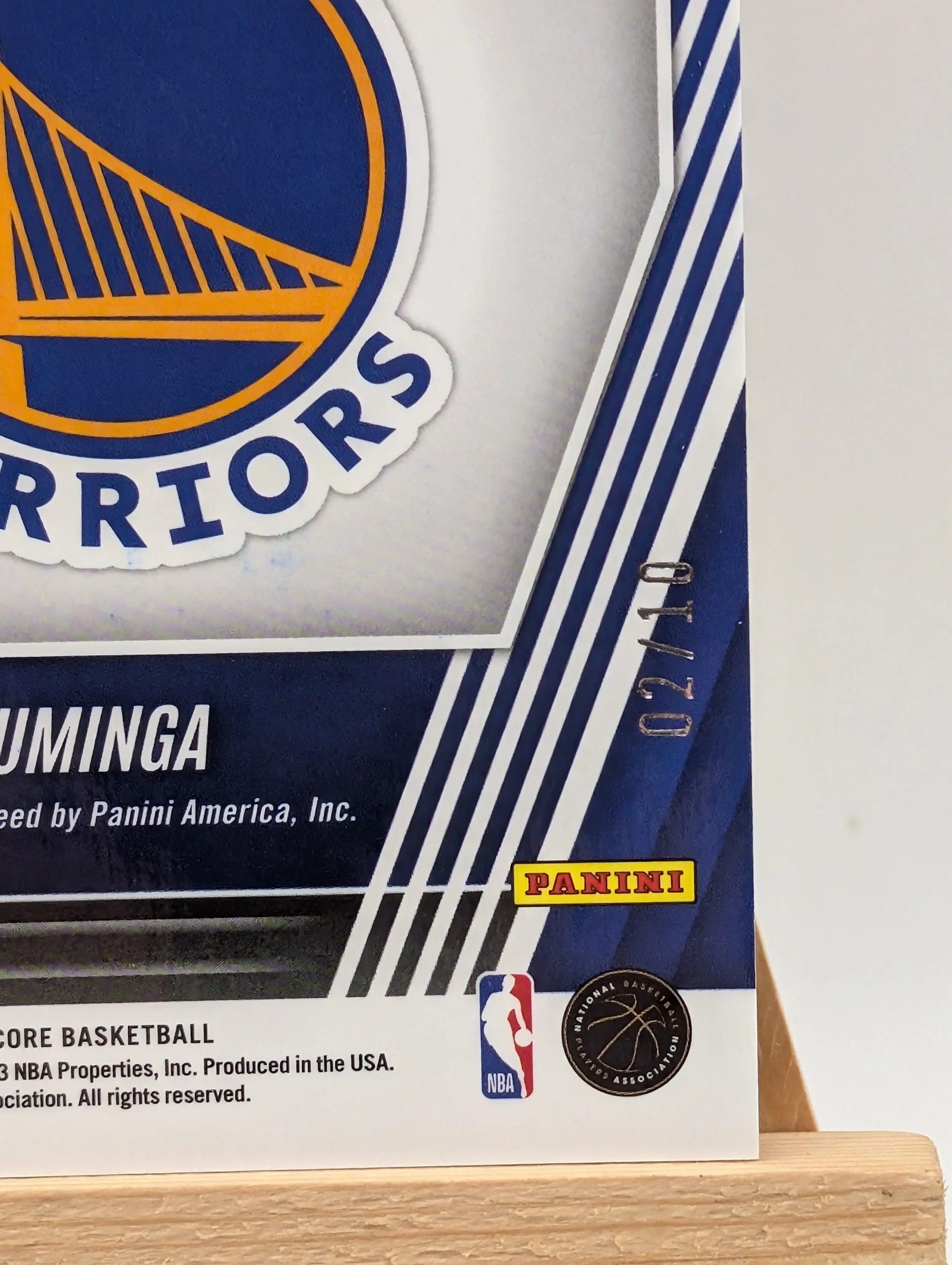 2022-23 Panini Chronicles Score NBA No. SPS-JKM Jonathan Kuminga Auto /10 Gold FRENLY BRICKS - Open 7 Days image 5
