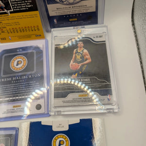Indiana Pacers NBA Basketball Card Lot, Rookies, Patch, Auto, Tyrese Haliburton FRENLY BRICKS - Open 7 Days