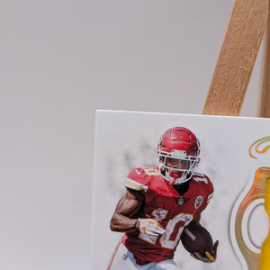 TYREEK HILL 2019 2020 Flawless Ruby Holo  3-Color Patch Auto /15 #PA-TH Chiefs