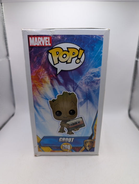 Funko Pop! Groot w/Mix Tape #260 - Marvel Collector Corps Exclusive FRENLY BRICKS - Open 7 Days