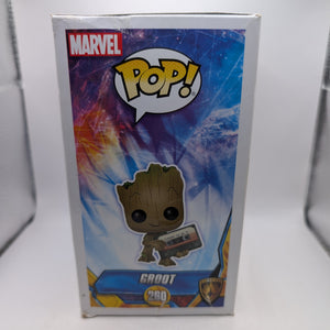 Funko Pop! Groot w/Mix Tape #260 - Marvel Collector Corps Exclusive FRENLY BRICKS - Open 7 Days