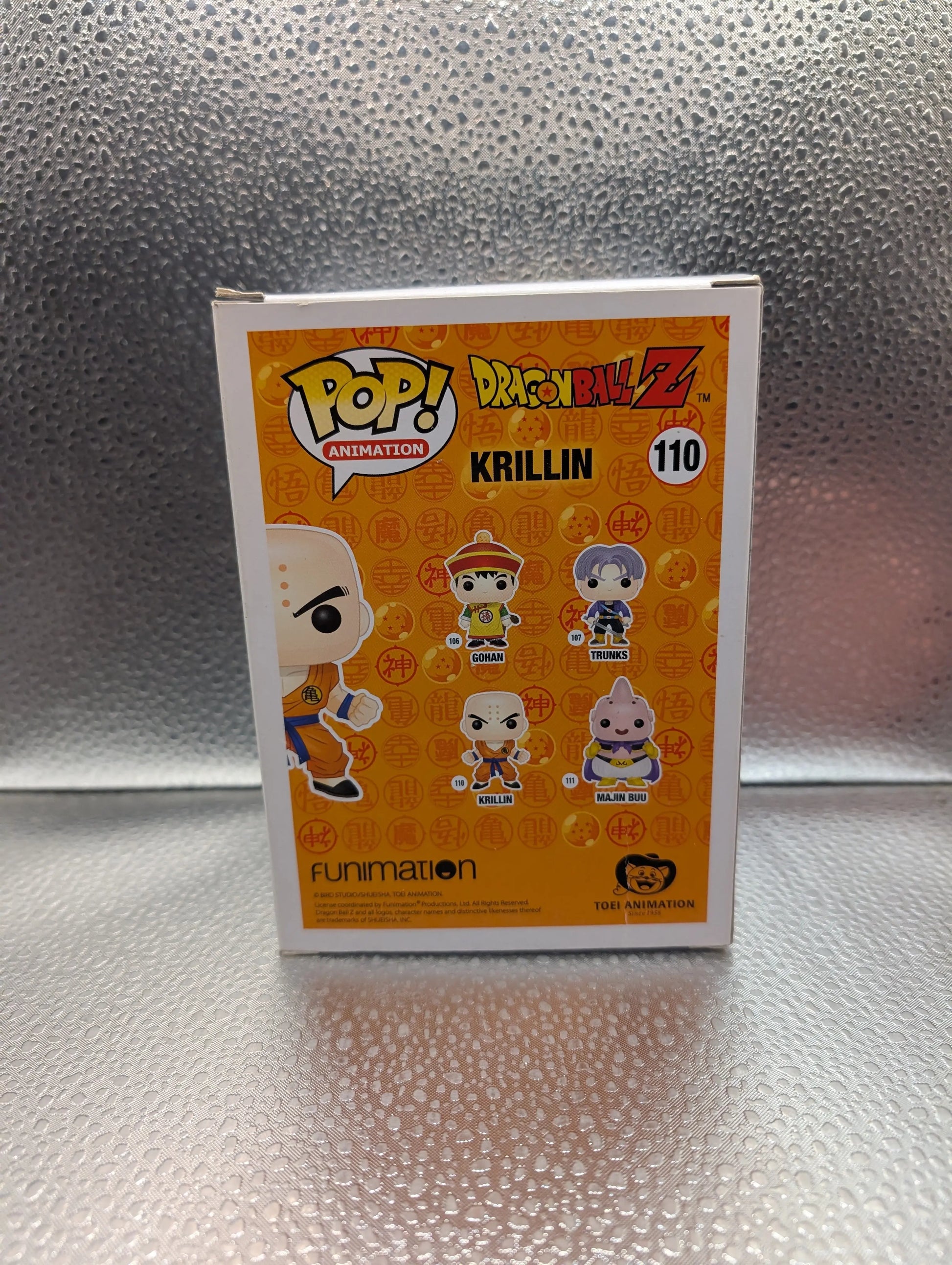 FUNKO Pop Vinyl Krillin Dragon Ball Z #110 FRENLY BRICKS - Open 7 Days