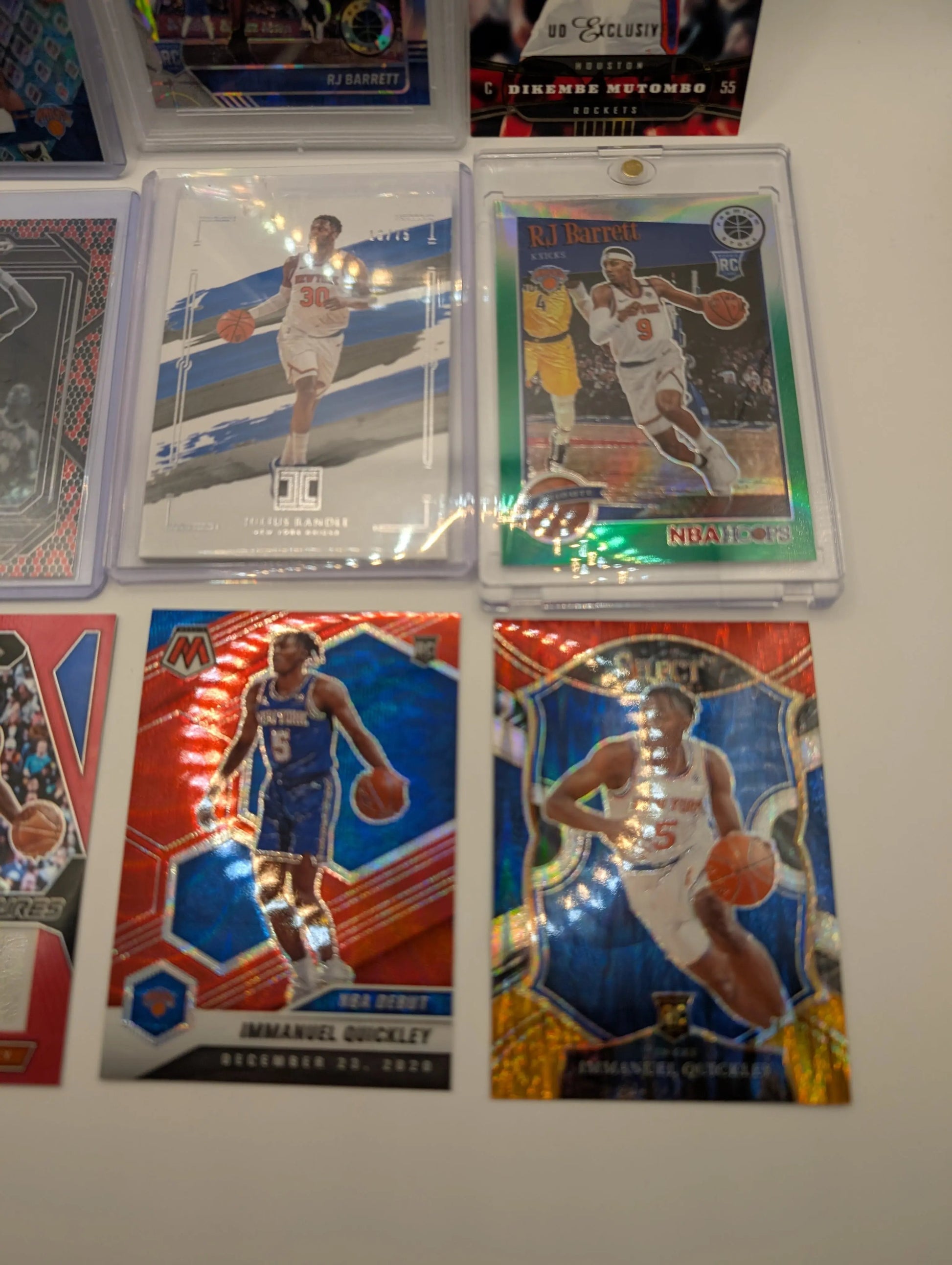 New York Knicks NBA Basketball Card Lot, Rookies, Patch, Auto, Graded, RJ Barret FRENLY BRICKS - Open 7 Days