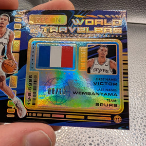 Victor Wembanyama 08/10 RC Recon World Travelers Panini FRENLY BRICKS - Open 7 Days