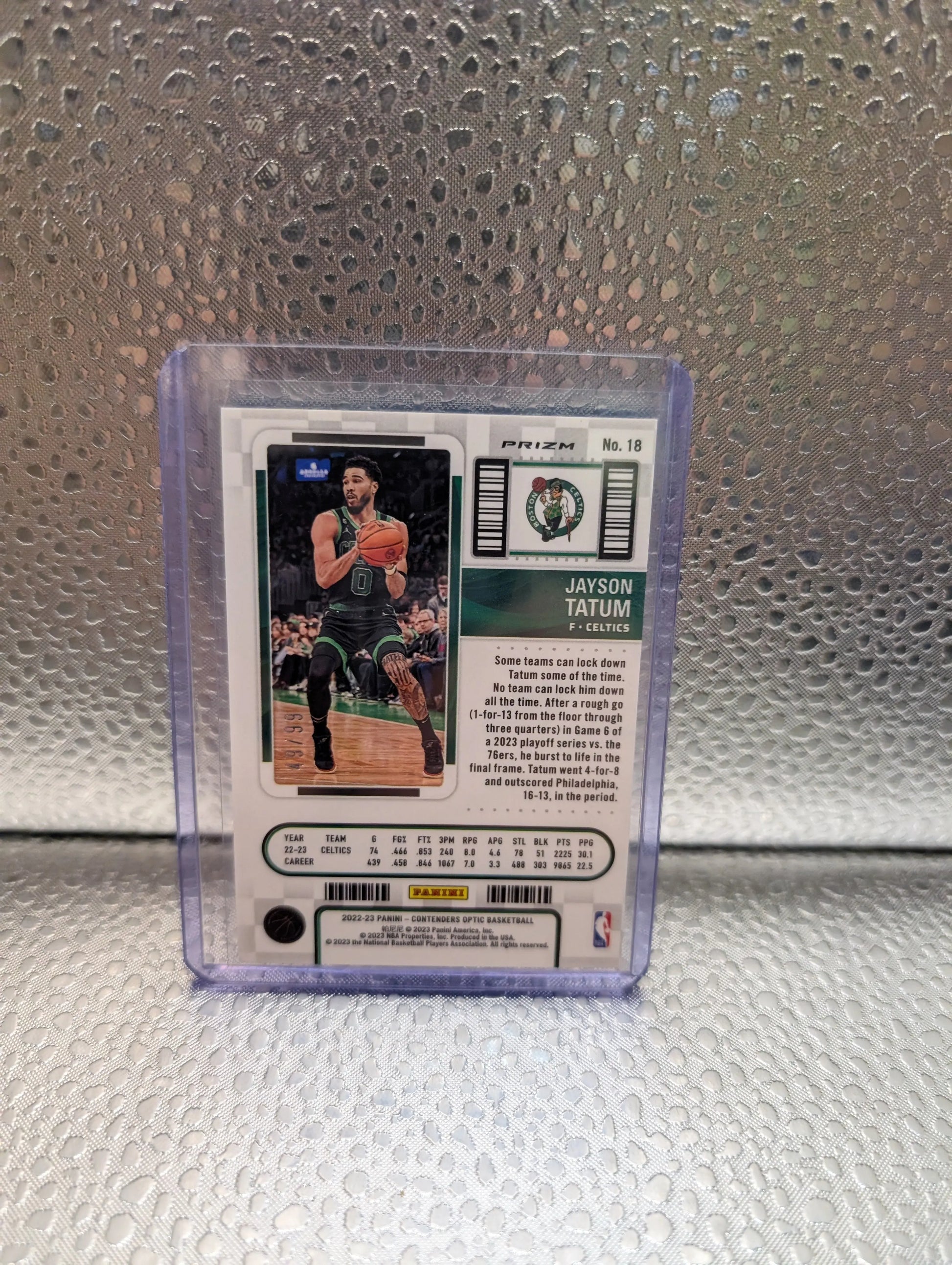 Jayson Tatum 2022-23 Panini Optic /99 Contenders Season Ticket Blue #18 FRENLY BRICKS - Open 7 Days