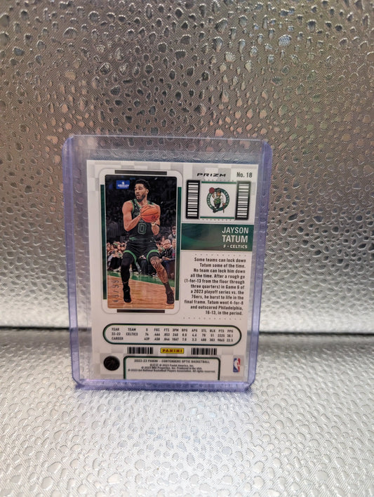 Jayson Tatum 2022-23 Panini Optic /99 Contenders Season Ticket Blue #18 FRENLY BRICKS - Open 7 Days