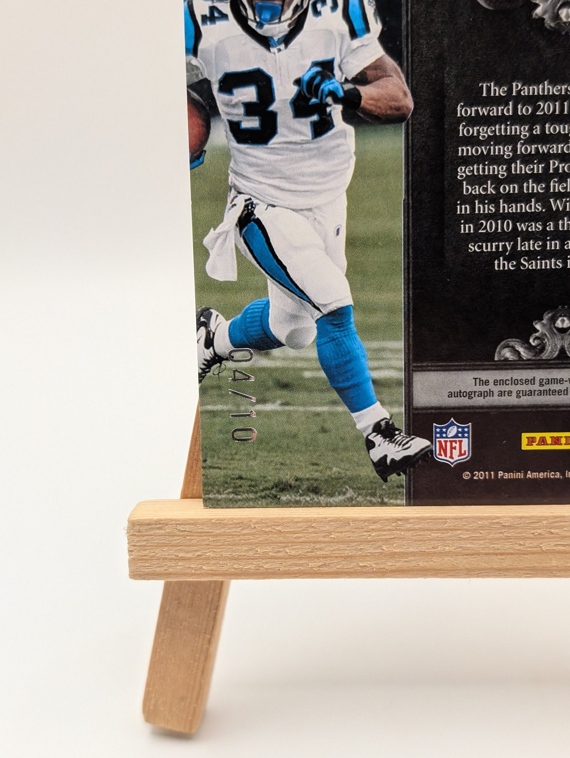 Panini Crown Royale 2010 DeAngelo Williams Auto Glove /10 THE ZONE FRENLY BRICKS - Open 7 Days