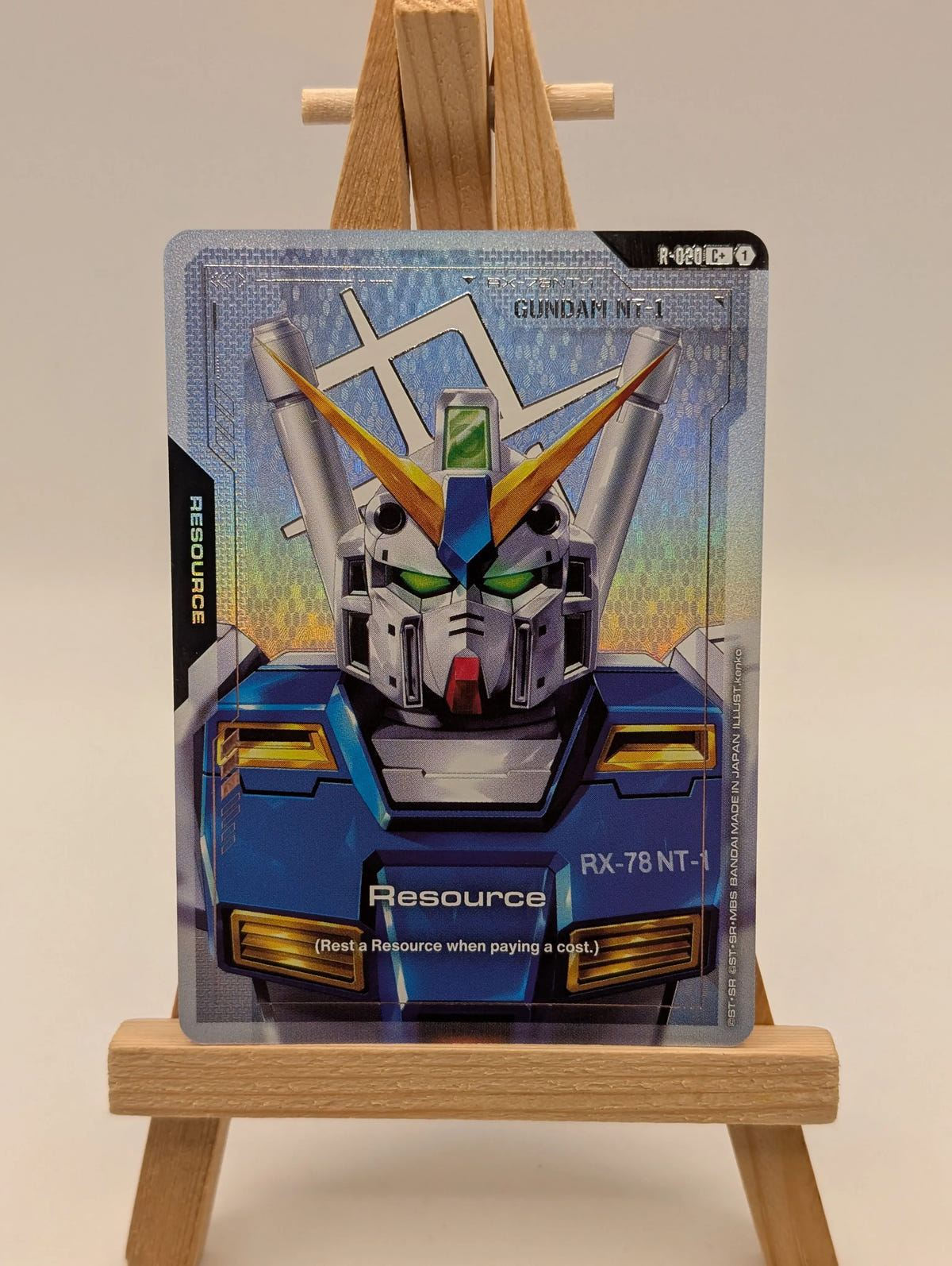 Steel Requiem RESOURCE CARD - GUNDAM NT-1 R-020 C+ FOIL - GD03 English TCG FRENLY BRICKS - Open 7 Days image 2