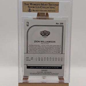 ZION WILLIAMSON #258
2019 PANINI HOOPS Neon Green BGS 9.5 Rookie FRENLY BRICKS - Open 7 Days