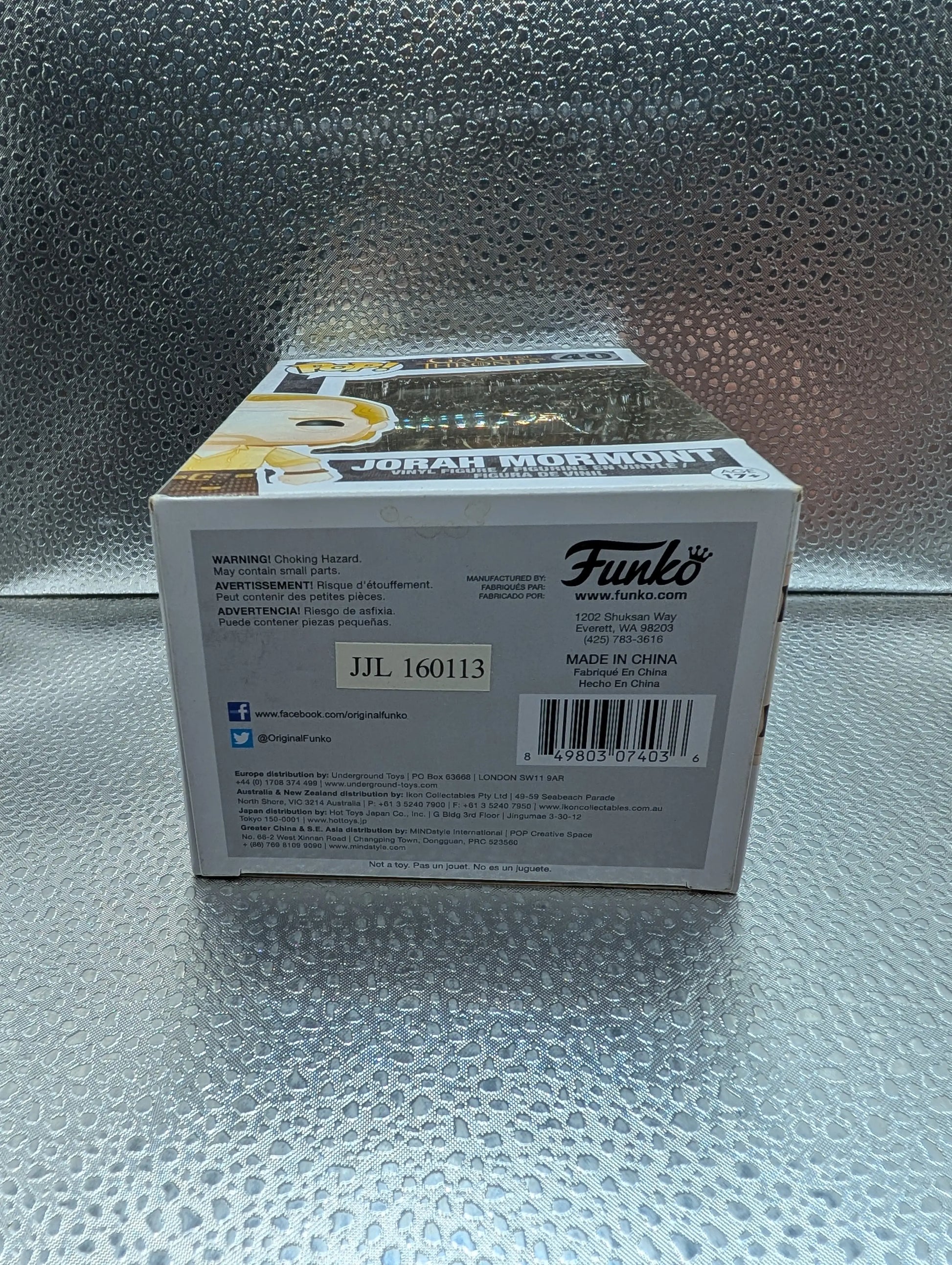 FUNKO Pop Vinyl Jorah Mormont #40 FRENLY BRICKS - Open 7 Days