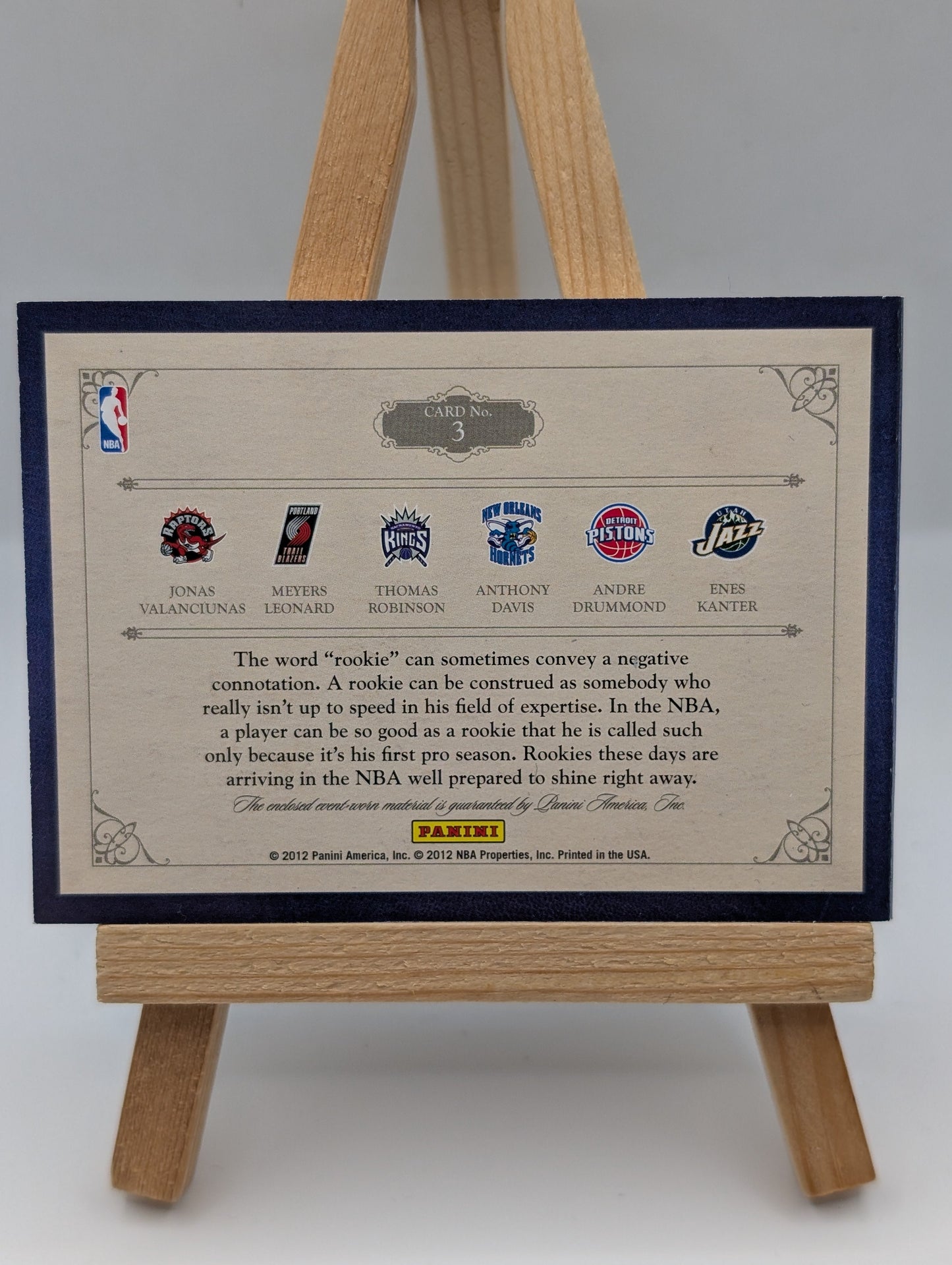 2012-13 Panini Preferred RC Booklet Jersey Anthony Davis Drummond #'d/249 FRENLY BRICKS - Open 7 Days