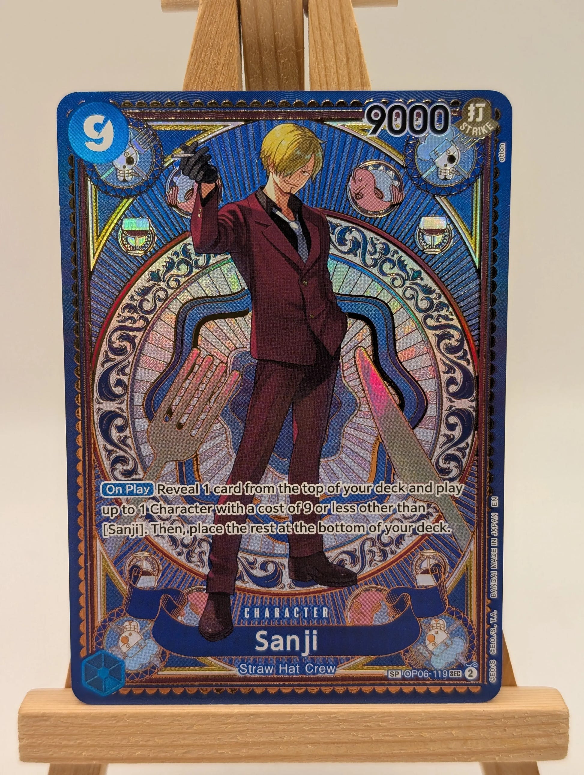 Sanji (SP) OP06-119 - One Piece TCG A Fist of Divine Speed SEC FRENLY BRICKS - Open 7 Days image 2