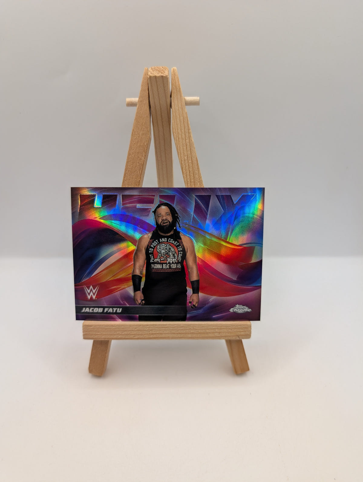 2026 Topps Chrome WWE Wrestling Jacob Fatu Helix SSP #HLX-2 FRENLY BRICKS - Open 7 Days image 1
