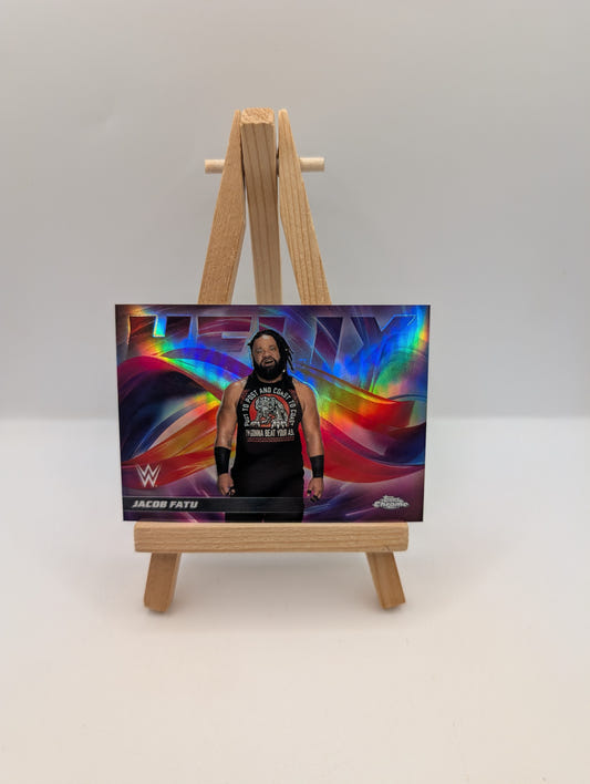 2026 Topps Chrome WWE Wrestling Jacob Fatu Helix SSP #HLX-2 FRENLY BRICKS - Open 7 Days