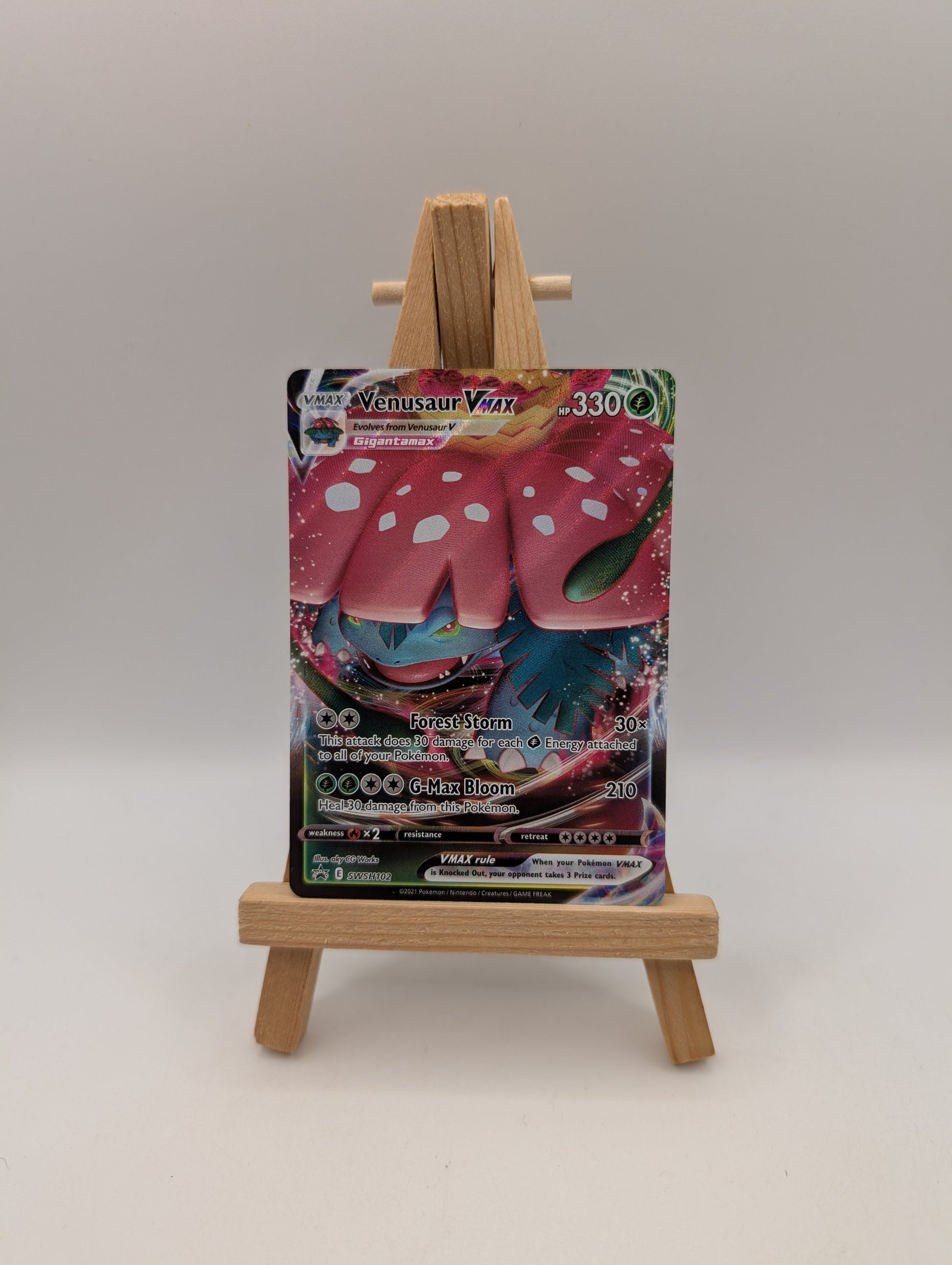 POKEMON TCG VENUSAUR VMAX SWSH102 SWORD & SHIELD PROMO FRENLY BRICKS - Open 7 Days