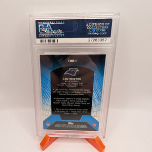 2011 TOPPS ROOKIE REFRACTORS #TMB-1 CAM NEWTON ROOKIE RC PSA 9 FRENLY BRICKS - Open 7 Days