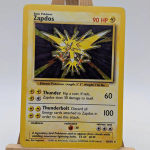 Pokémon TCG Zapdos Base Set 16/102 Holo Unlimited Holo Rare FRENLY BRICKS - Open 7 Days