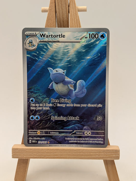 Wartortle - 171/165 - Scarlet & Violet-151 - Illustration Rare - NM -Pokemon TCG