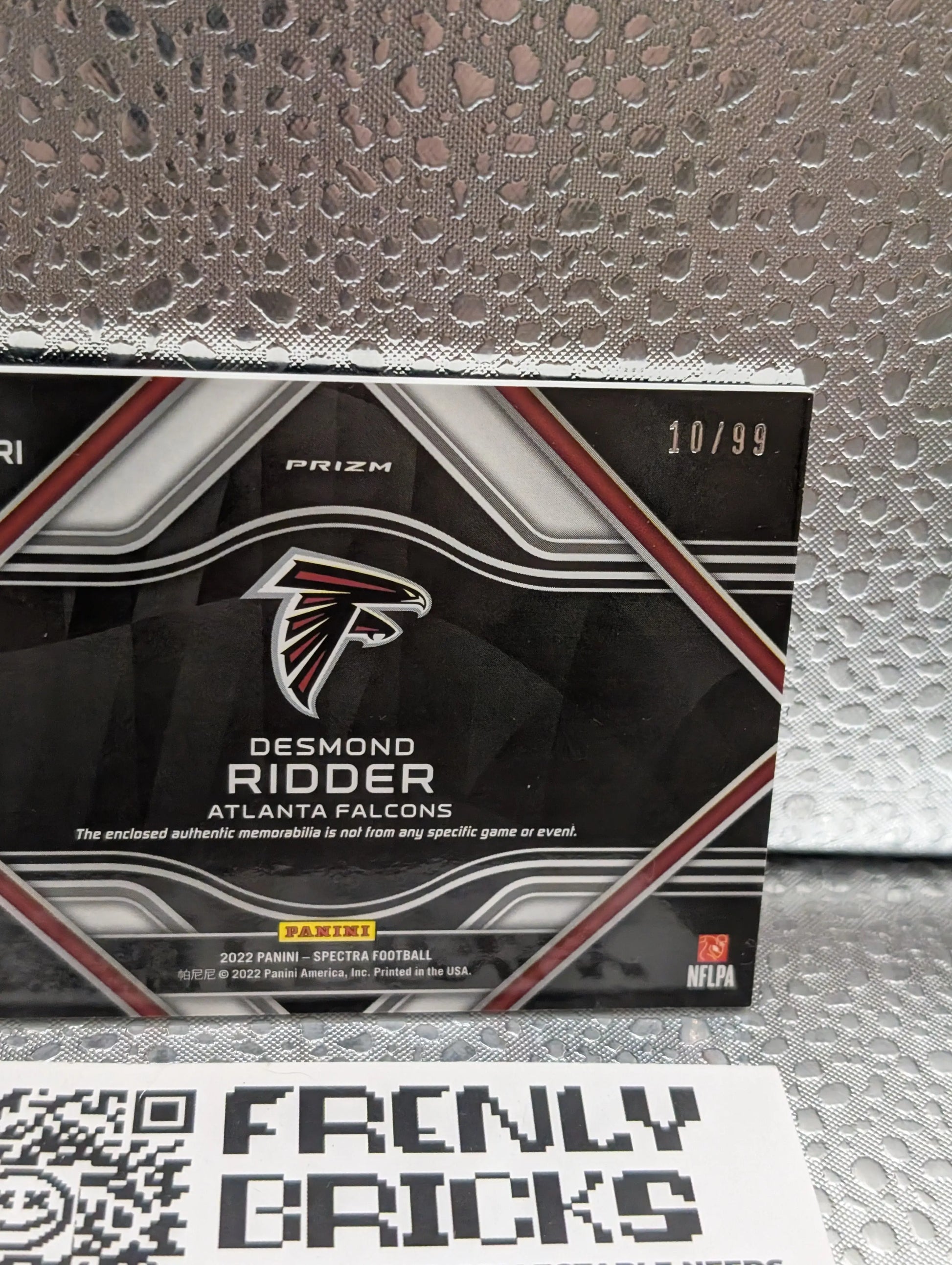 2022 Spectra Hyper Rookie RC Building Blocks Tri-Patch Desmond Ridder /99 FRENLY BRICKS - Open 7 Days