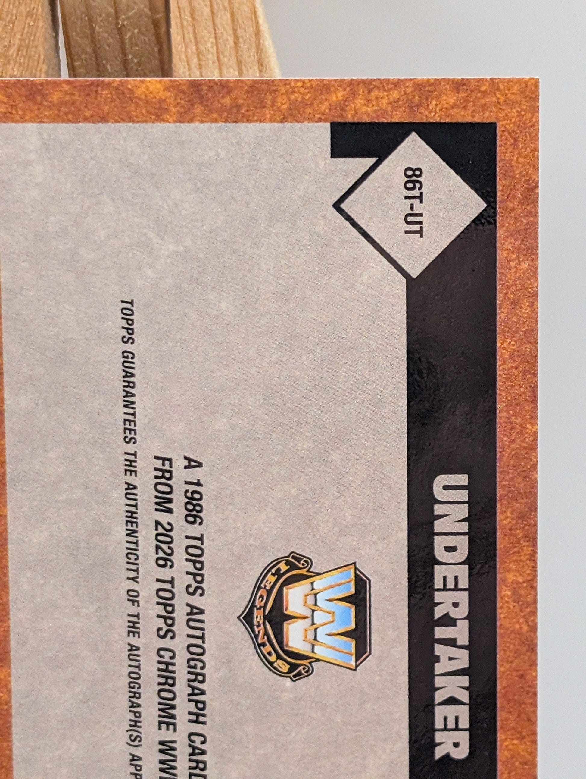 2026 Topps Chrome Undertaker Auto /25 Refractor WWE Signature FRENLY BRICKS - Open 7 Days image 9