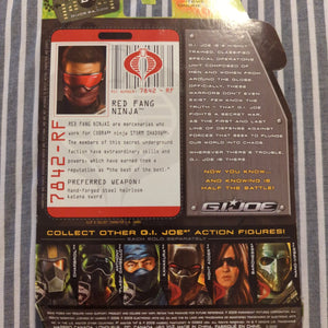 MOC G.I. Joe Rise of Cobra, Red Fang Ninja, Mint On Card 2009 d140 FRENLY BRICKS - Open 7 Days