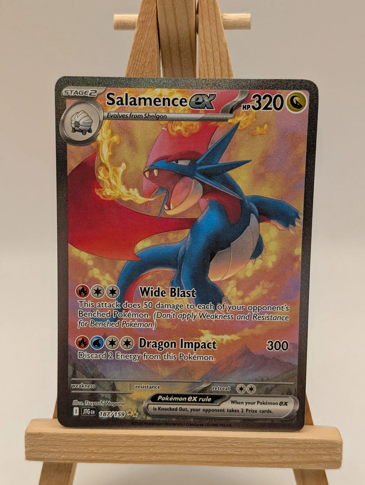 Salamence ex 187/159 Secret Illustration Rare Journey Together Pokemon Card FRENLY BRICKS - Open 7 Days image 2