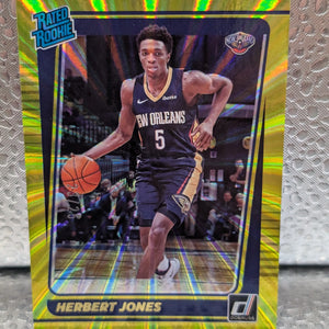 HERBERT JONES 2021-22 Panini Donruss Rated Rookie Yellow Laser #/25 RC FRENLY BRICKS - Open 7 Days