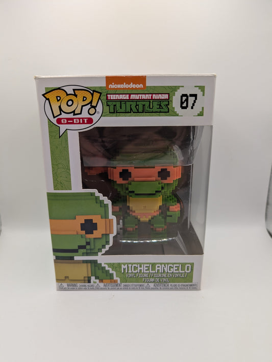 8-Bit Funko Pop - Michelangelo - Teenage Mutant Ninja Turtles - No. 07 - FRENLY BRICKS - Open 7 Days