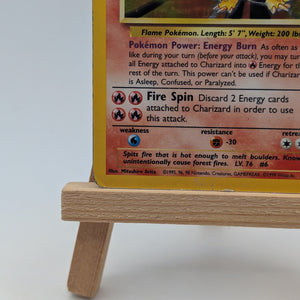 Pokémon Base Set Charizard Holo Card 4/102 FRENLY BRICKS - Open 7 Days