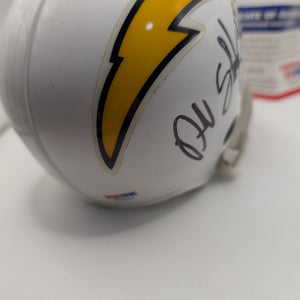 Mini-Helmet: SIGNER DARRELL STUCKEY Rookiegraph Auto Chargers NFL Multi Auto FRENLY BRICKS - Open 7 Days