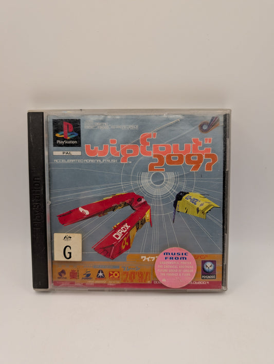 Wipeout 2097 Platinum - Sony Playstation 1 PS1 - Complete CIB PAL FRENLY BRICKS - Open 7 Days