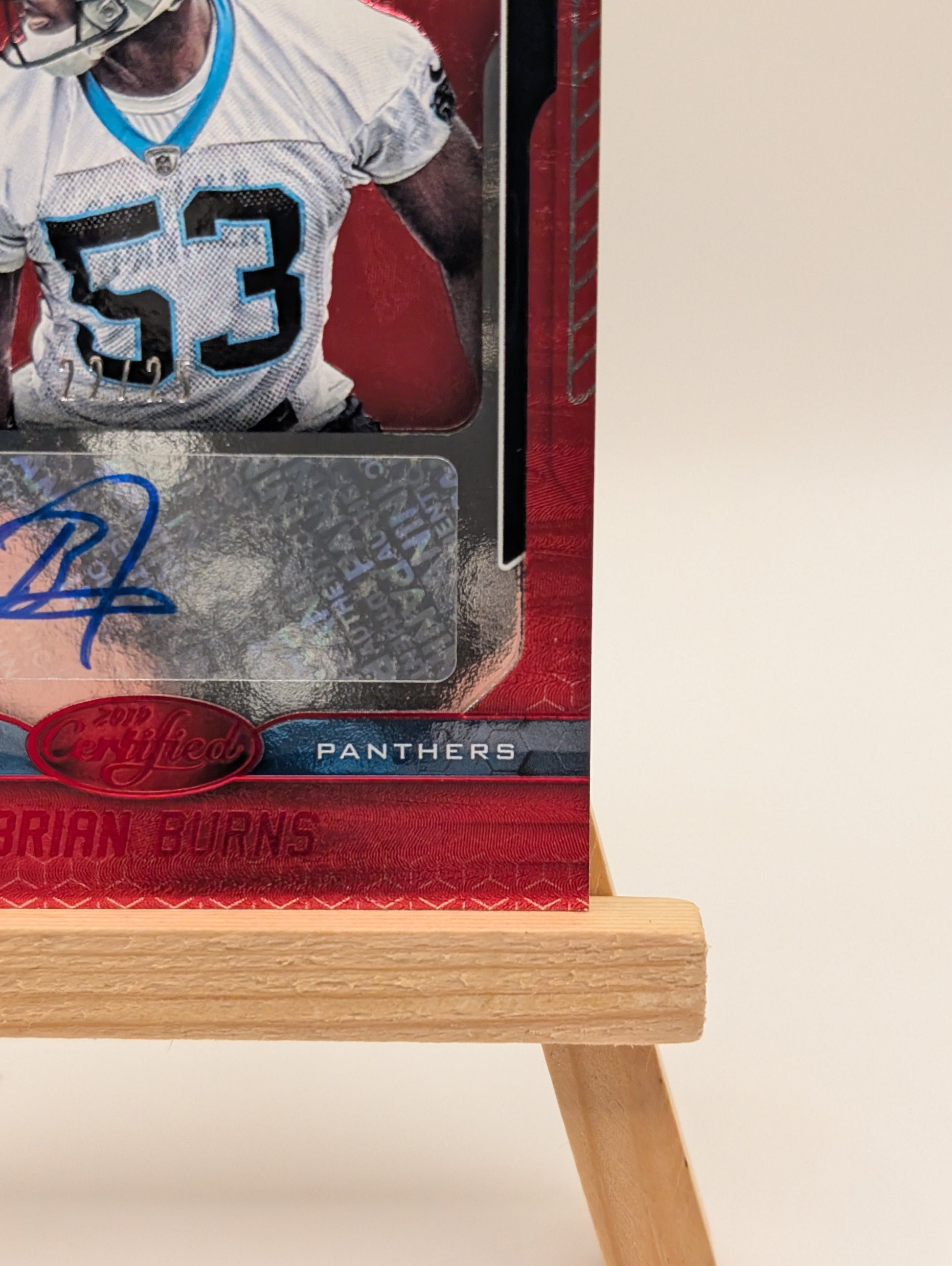 2019 Panini Certified Brian Burns Auto #/25 Rookie Autograph RC #139 Red FRENLY BRICKS - Open 7 Days