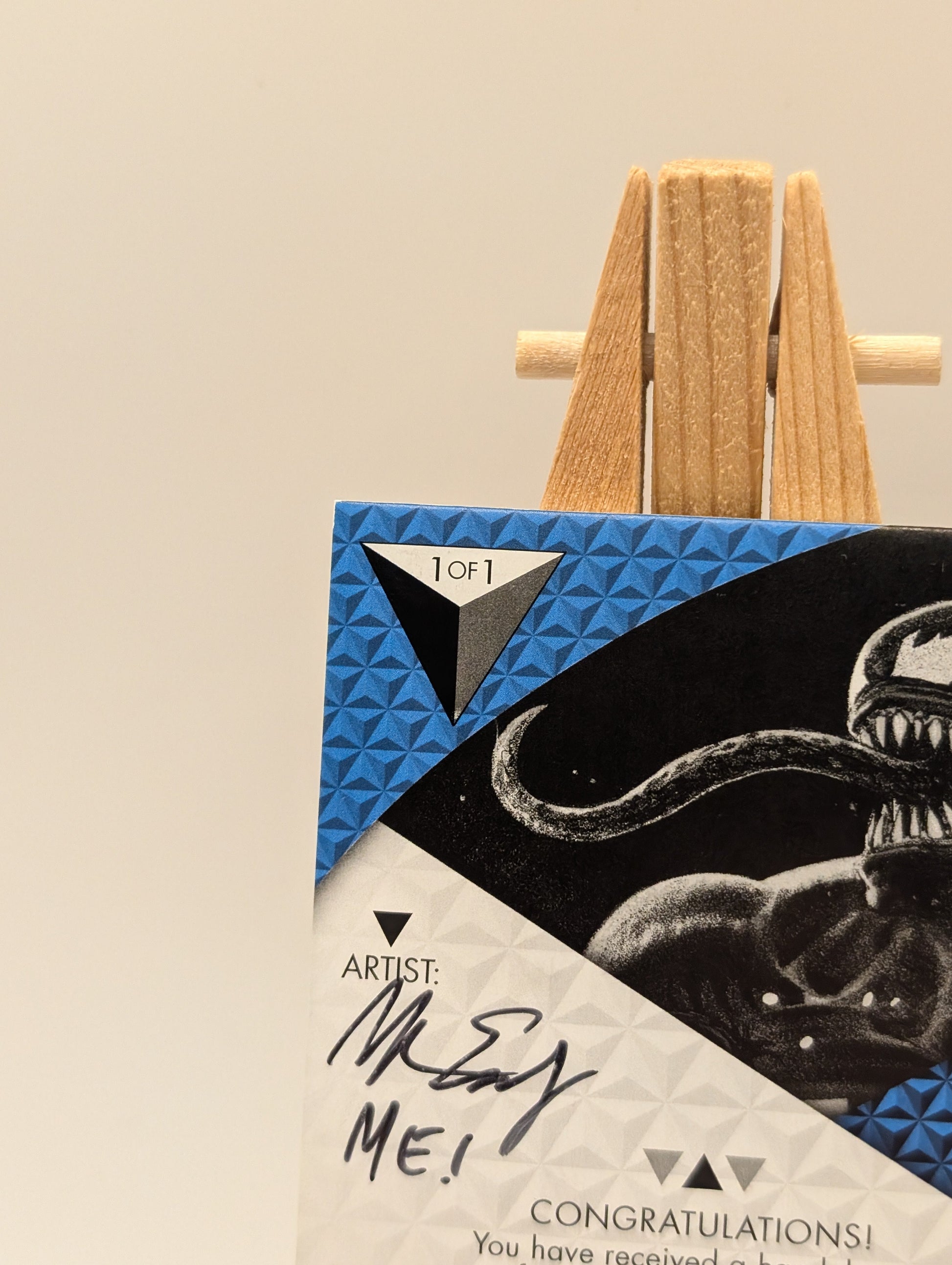 2019 Upper Deck Marvel Premier Sketch Cards Dual Panel Auto Signed 1/1 VENOM FRENLY BRICKS - Open 7 Days