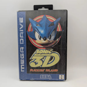 SEGA SMD Mega Drive - Sonic 3D Flickies Island PAL + Instruction, Case, Game FRENLY BRICKS - Open 7 Days